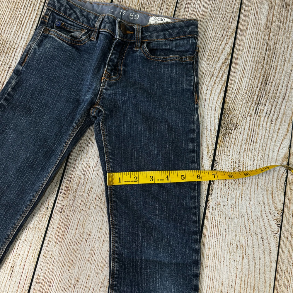 Pre-Loved Old Navy Gap Kids 1969 Girls Super Skinny Blue Jeans 10 Slim - Picture 4 of 12